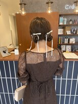 クレーデ 姪浜店(Crede)&nbsp;リボンツインシニヨン