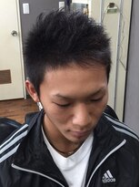理容ドラゴン エアリーな毛束感でふんわりモヒカンスタイル