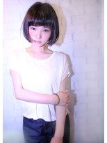 ラウンジ モリオ イケブクロ(Lounge MORIO Ikebukuro) 【morio池袋】可愛いエフォートレス黒髪ショートボブ