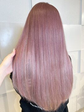 ミルクティー(Milk TEA) まろやかピンクベージュ×シールエクステ 1.Q.16lv.10