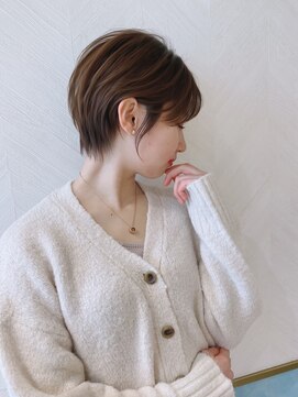 ロンド ストラーダ 心斎橋(Lond strada) ショート×ハイライト白髪ぼかし×シルキーベージュ[心斎橋]