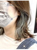 ミントグリーン×イヤリングカラー