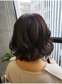20代30代/大人かわいい/外ハネボブ/髪質改善/サンドベージュ