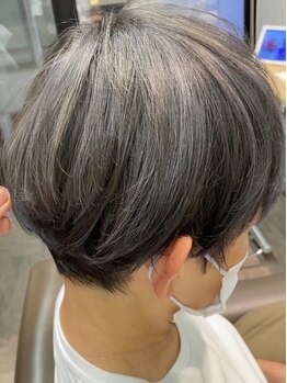 スタイル 藤沢(STYLE)の写真/《白髪を活かした大人color》白髪ぼかしハイライトで白髪を気にせずおしゃれに見えるstyleへ＊