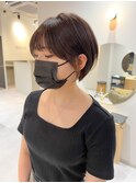 前髪あり大人ショートボブ20代30代40代　立川　立川駅　立川南口