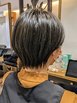 オリーブカラー☆ショートヘア◎20代30代40代/大人可愛い/渡部