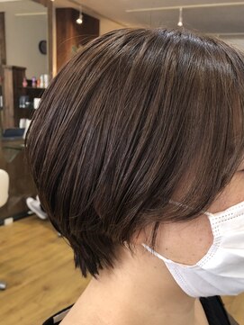 ジャストヘア ラポール 北久里浜店(just hair RAPPOR) 【根岸真奈美】ニュアンスショート×オージュアトリートメント