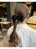 編下ろし×アレンジヘアー