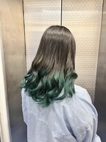 ファイブバイジエクト 堀江(FIVE by The Ect)&nbsp;深みグリーン×裾カラー