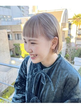 ナループロア ハチ(Nalu pu loa hachi) ボブパーマ/黒髪パーマ/切りっぱなしボブ/ショートボブ