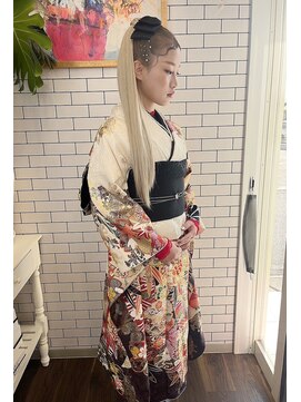 リール(THE RIRE.) ＊THE  RIRE.  ポニーテールアレンジ×成人式＊