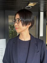 クルー(Creww KYOTO) ぱつっとラインのかりあげハンサムショート