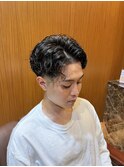 銀座　理容室　床屋　個室　メンズパーマ