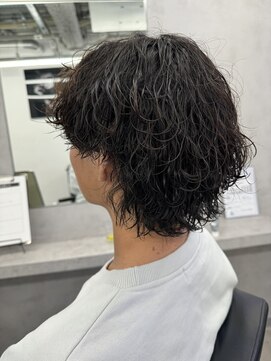 ネクストメンズ 表参道(NEXT men's) ウルフ/アッシュブラック/カルマパーマ/ベリー/ウルフ