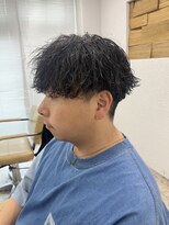 アジールヘア 所沢プロペ通り店(agir hair)&nbsp;マッシュスパイラルパーマニュアンスパーマダークアッシュ所沢