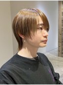 メンズウルフカットマッシュウルフカット顔まわりレイヤーカット