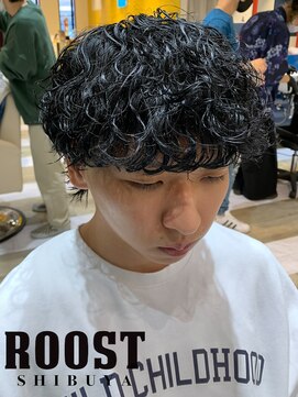 ルースト 渋谷店(ROOST) マッシュウルフ×波巻きパーマ