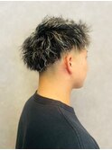 10代20代☆/ホワイトメッシュ/ハイライト/ツイスパ/メンズ