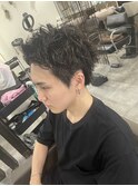 スパイキーショート×ユルパーマ