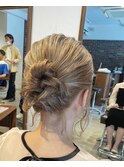 シニヨンアレンジ