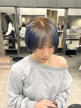 ビューズ(VIEWS) ルーツカラー/ブルーヘア/水色/ショートヘア/バイカルテ