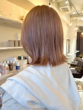 シュシュ(chouchou) 柔らかピンクオレンジベージュ