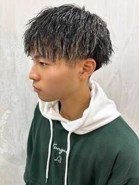 アフロートナガノ(AFLOAT NAGANO) メンズツイストパーマ×メッシュ