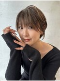 イメチェン外ハネボブ美髪ワイドバングレイヤーショート/大宮