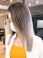 シオン(shion)&nbsp;美髪ホワイトブロンドロングミディアム_ba385631