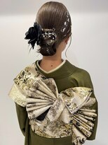 キャパ セントラル 天神 大名店(CAPA central) 成人式 カチモリ ヘアセット タイトアレンジ 着付け