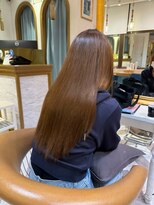 ロンドアベニール 北千住(Lond avenir)&nbsp;ブリーチなしチェリーブラウン髪質改善縮毛矯正酸性ストレート