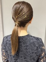 ティエラ 原宿 表参道(Tierra) 〈Tierra毛利仁美〉金箔を施したタイトポニーテール