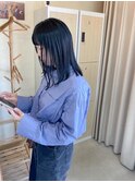 ブルーブラック＿艶ストレートミディアム＿ 70