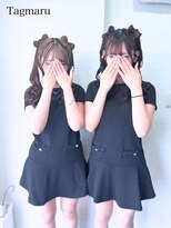 タグマル&nbsp;正面リボンのツインハーフ☆リボン2つでプラス1000円