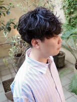 MAKE'S men's 表参道/原宿/メンズカット/メンズパーマ【メイクス メンズ 】 フェザーパーマセンターパート韓国ニュアンスパーマ