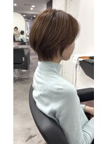 グランドライン(GRAND LINE) まるみショート 明るめブラウンベージュカラー