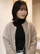 ウィム(wim)&nbsp;" くびれボブ "/レイヤーボブ/顔周りカット/サイドバング