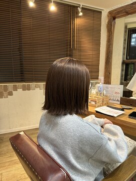 ヘア カンパニー トワ 千葉店(TOWA) 定番人気！切りっぱなしボブ！！！