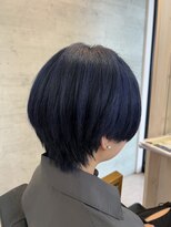 シャルムヘアー(charme hair)&nbsp;マッシュショート×ブルーブラック