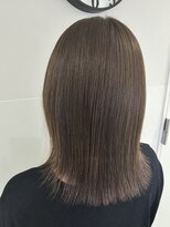 アッシュ 二俣川南口店(Ash)&nbsp;◆インナーカラー/グレージュ×ピンク/ミディアムボブ