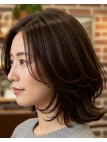 アズグロウヘアー(AS GROW HAIR) 大人かわいいくびれレイヤーミディ