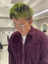 アンフィグ 吉祥寺(anfig) メンズカット スパイキー デザインカラー 【IBU】