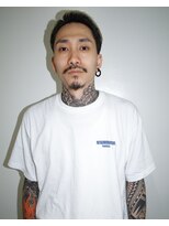 メリケンバーバーショップ トーキョー(MERICAN BARBERSHOP TYO)&nbsp;メンズカットオールバックスキンフェード（竹ノ下）