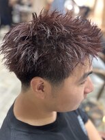 オリジンバイティアラ 横浜桜木町(ORIGIN by TIARA)&nbsp;【men's style】スパイキーショート×ワインレッド