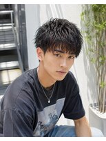 MEN's Baguz  MEN'Sカット/ MEN'Sパーマ/ MEN'Sカラー&nbsp;韓国風濡れ感ウェーブマッシュメンズパーマスタイルヘア