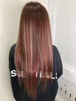 ヘアスタジオ マテリアル(hair studio Material)&nbsp;ストレートでも映えるハイトーンロング