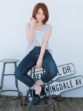 オレロ 国立(olelo) 大人ガーリー/似合わせカット/リバースセンターパート/国立