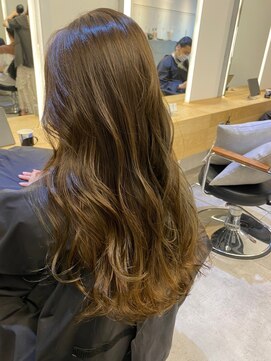 ジーナ セントラル銀座(Zina) ロングヘア＊無造作＊モカベージュ【ZinaCENTRAL】