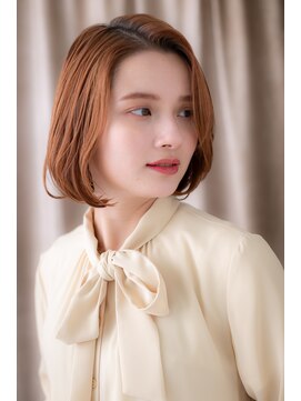 モッズヘア 越谷(mod's hair) 外国人風ビビットカラーうるツヤかきあげボブZ越谷10代20代30代