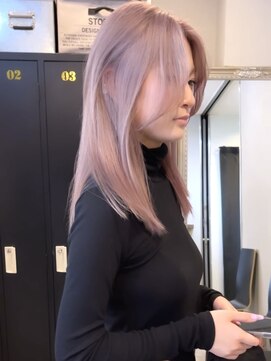 アミヘアーサプライ(AMI Hair Supply) ホワイトラベンダー/ワンホンヘア/顔まわりレイヤーカット